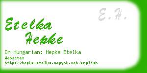 etelka hepke business card